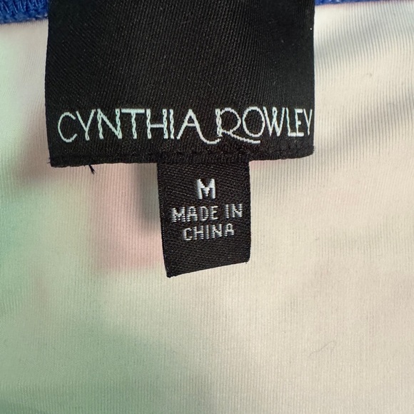 Cynthia Rowley Blue Red and Orange Maxi Dress sz M - Picture 3 of 4